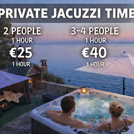 Super Horizont- Sea View With Private Jacuzzi Time & Free Parking Konukevi Stobreč