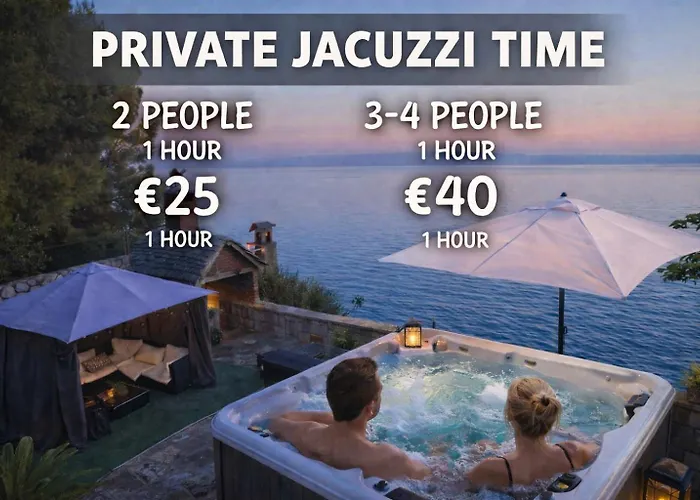 Super Horizont- Sea View With Private Jacuzzi Time & Free Parking Penzion Stobreč